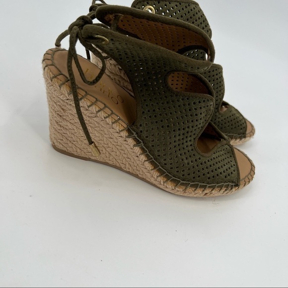 FRANCO Sarto Nash wedge leather lace up sandals size 6.5 - Picture 3 of 8
